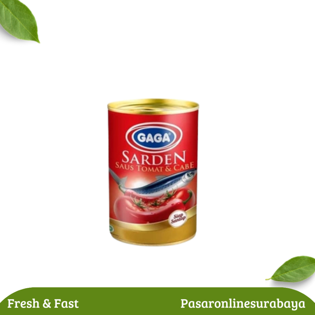 

Sarden Gaga Saus Cabai Tomat Kaleng 425 Gram