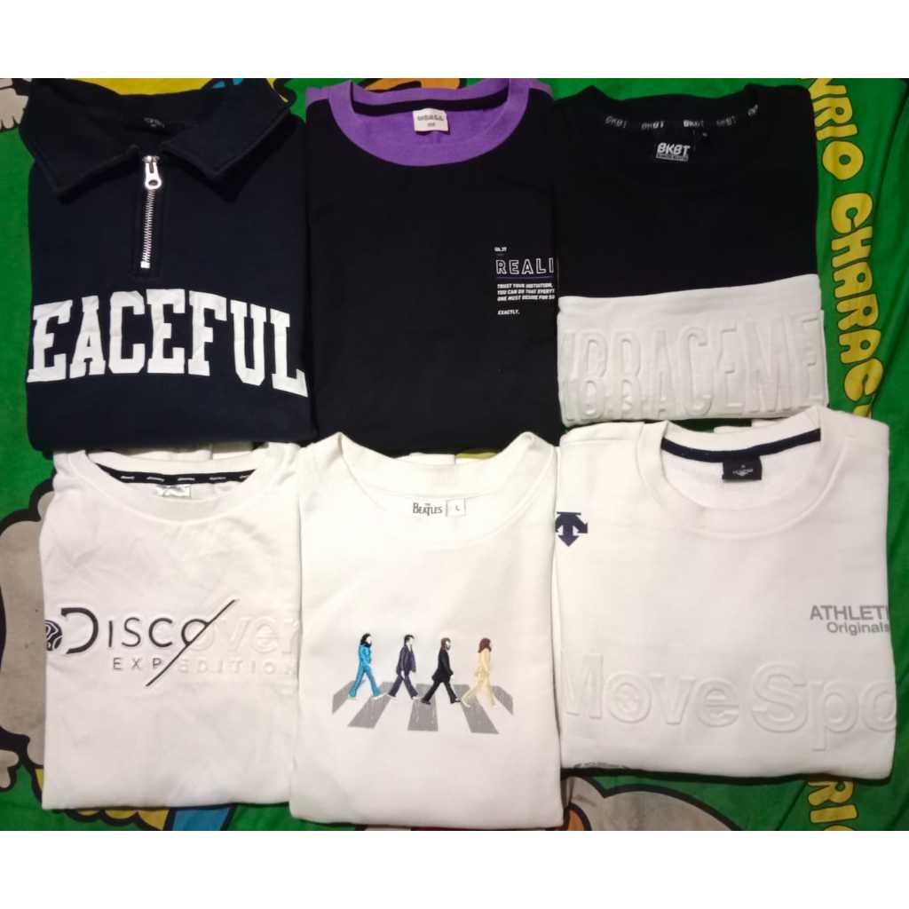 CREWNECK SECOND BRANDED ORIGINAL MURAH