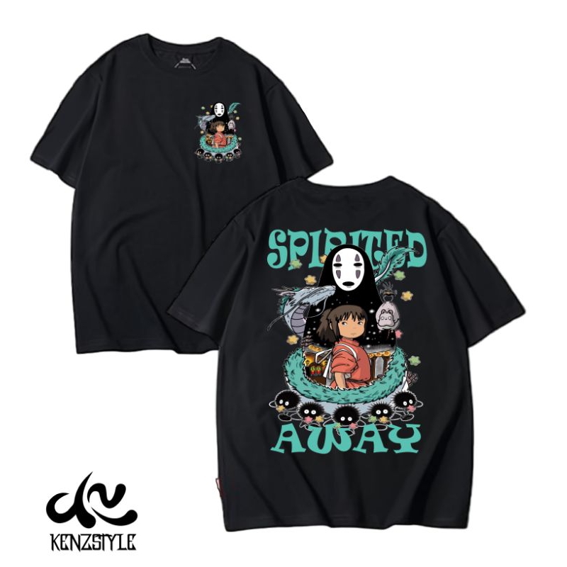 Kaos Spirited Away Kaonashi Chihiro Ogino Baby Spirited Away Jelaga Anime Spirited Away T-shirts Ken