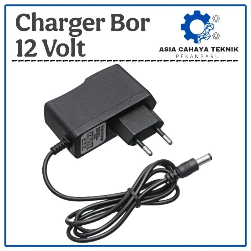 Adaptor Charger 12V Cas Mesin Bor Baterai Universal NRT PRO EDON JLD NANKAI 12 V