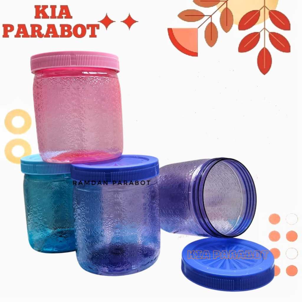 Toples Kue Kering / Toples Bulat 1 Liter 1000ml Seperti Kaca