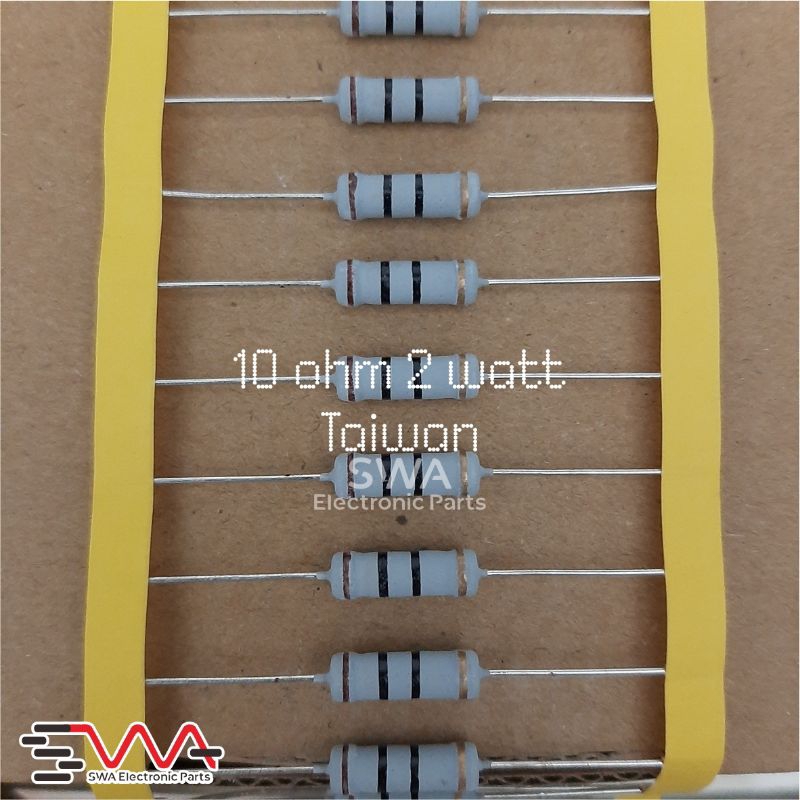 Resistor 10R 10 Ohm 2 watt Resistor Basis Original Taiwan
