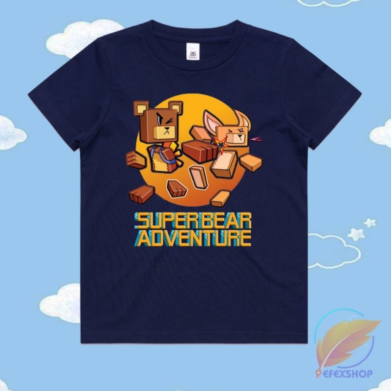 Kaos Anak Game Super Bear Adventure Baju Kartun
