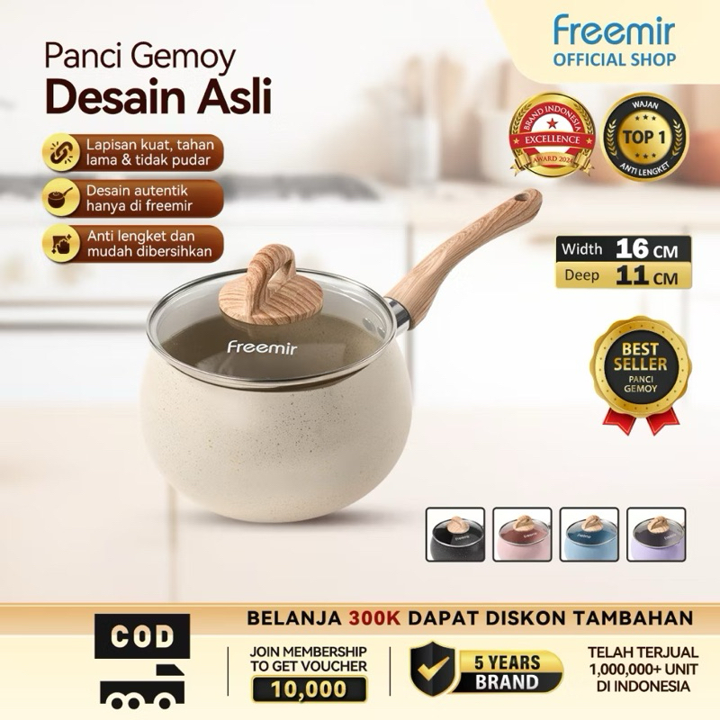 [OFFICIAL]Freemir Panci Susu Panci Gemoy Desain Asli