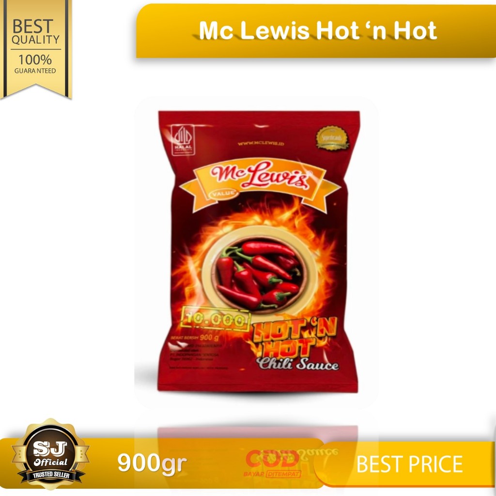 

Mc Lewis Hot And Hot 900gr - Produk BARU Saus Super Pedas BEST SELLER