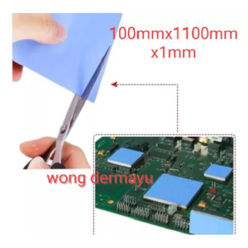THERMAL PAD PENDINGIN IC lebar 10cm X 10cm