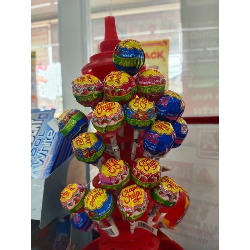 

Chupa chups permen lolipop 10,5gr aneka rasa Milky/Cola/Fruity/Babol