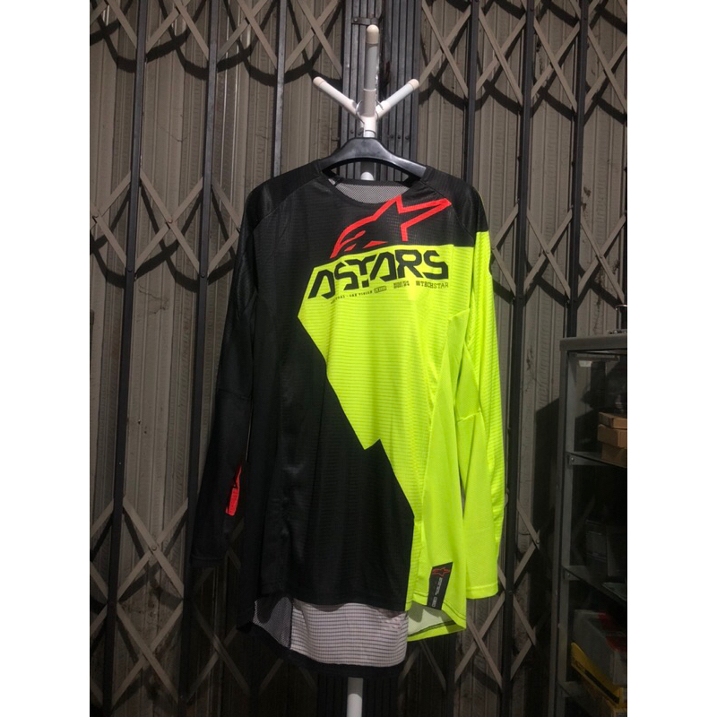 Jerset Jersey set celana Trail trabas motocross alpinestars techstar factory original 34/l