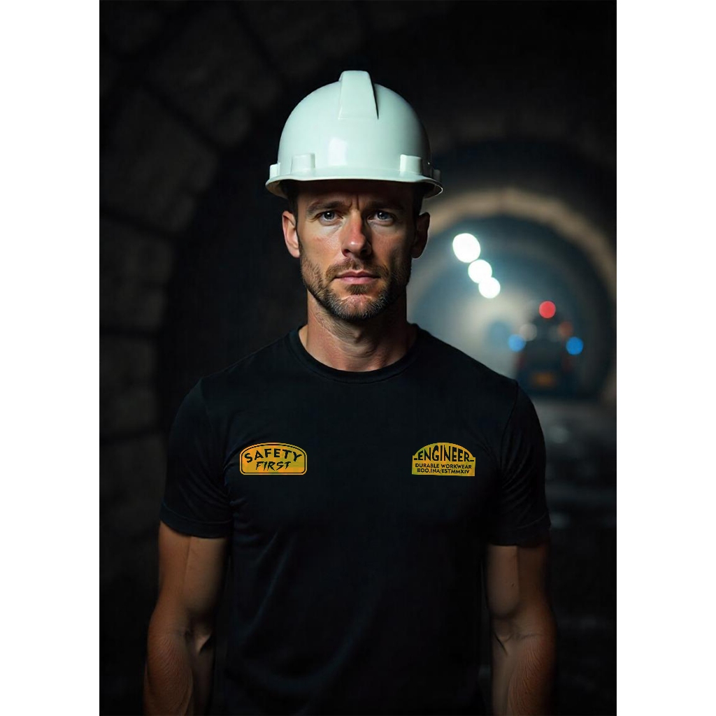 Kaos Safety First Workwear Engineer | Kaos K3 Keselamatan Kerja