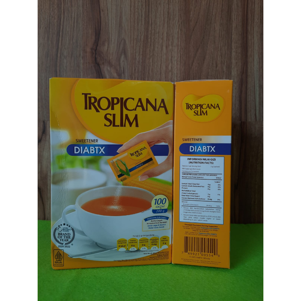 

TROPICANA SLIM Sweetener 200gr 100 Saset