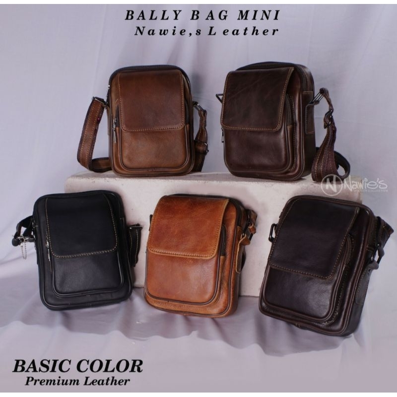 tas Kulit BALLY BAG MINI-tas pria Wanita Casual-Aira.leather