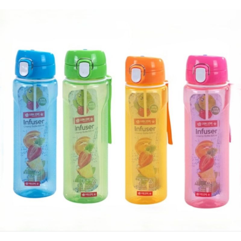 Botol Minum Lionstar Infuser Champ Bottle Botol Plastik 820ml