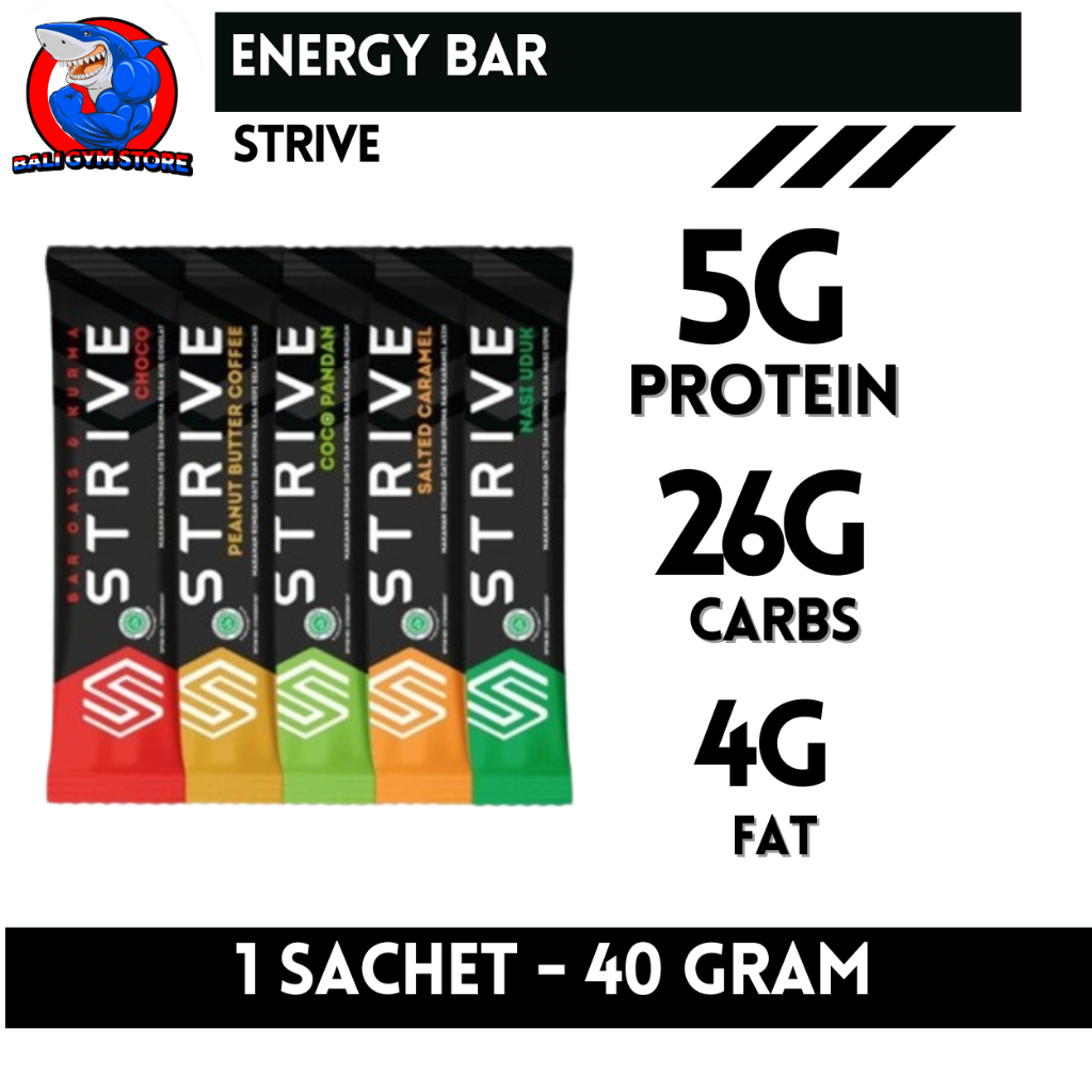 

Strive Energy Bar 1 Sachet - 40 Gram