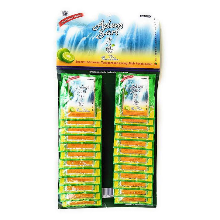 

Adem Sari Sparkling Fresh sachet 7 gram (1 pak isi 24 sachet)