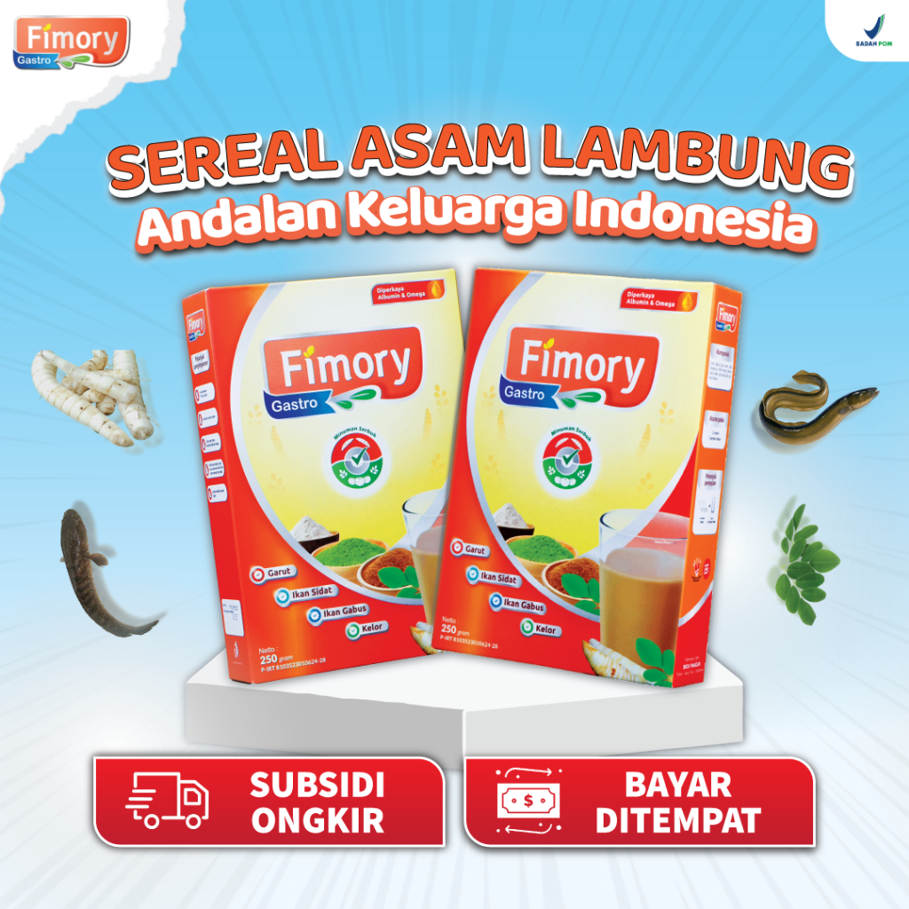 

Fimory Gastro Sereal Umbi Garut Solusi Tepat Atasi Asam Lambung Tanpa Efek Samping - Original 250gr