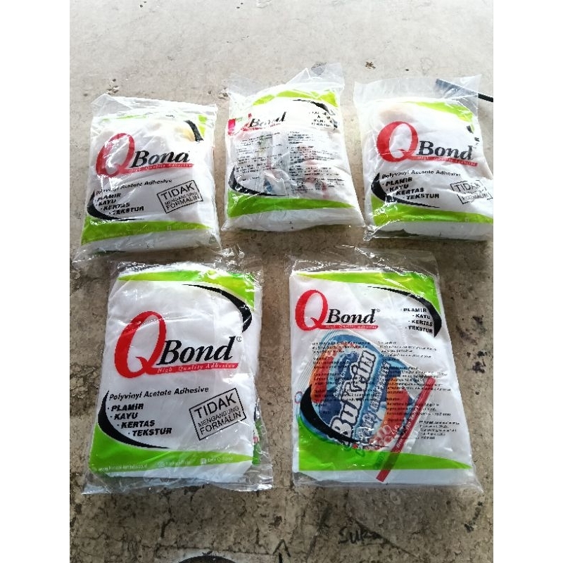 Lem Q Bond * Putih HQ 208 (Plastik Ijo) dan Lem Q Bond Putih HQ 203 (Plastik Merah) 700gr