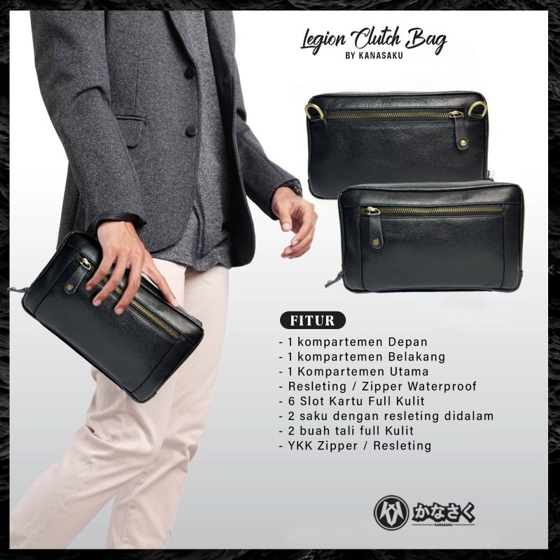 Legion Leather Kanasaku tas kulit selempang