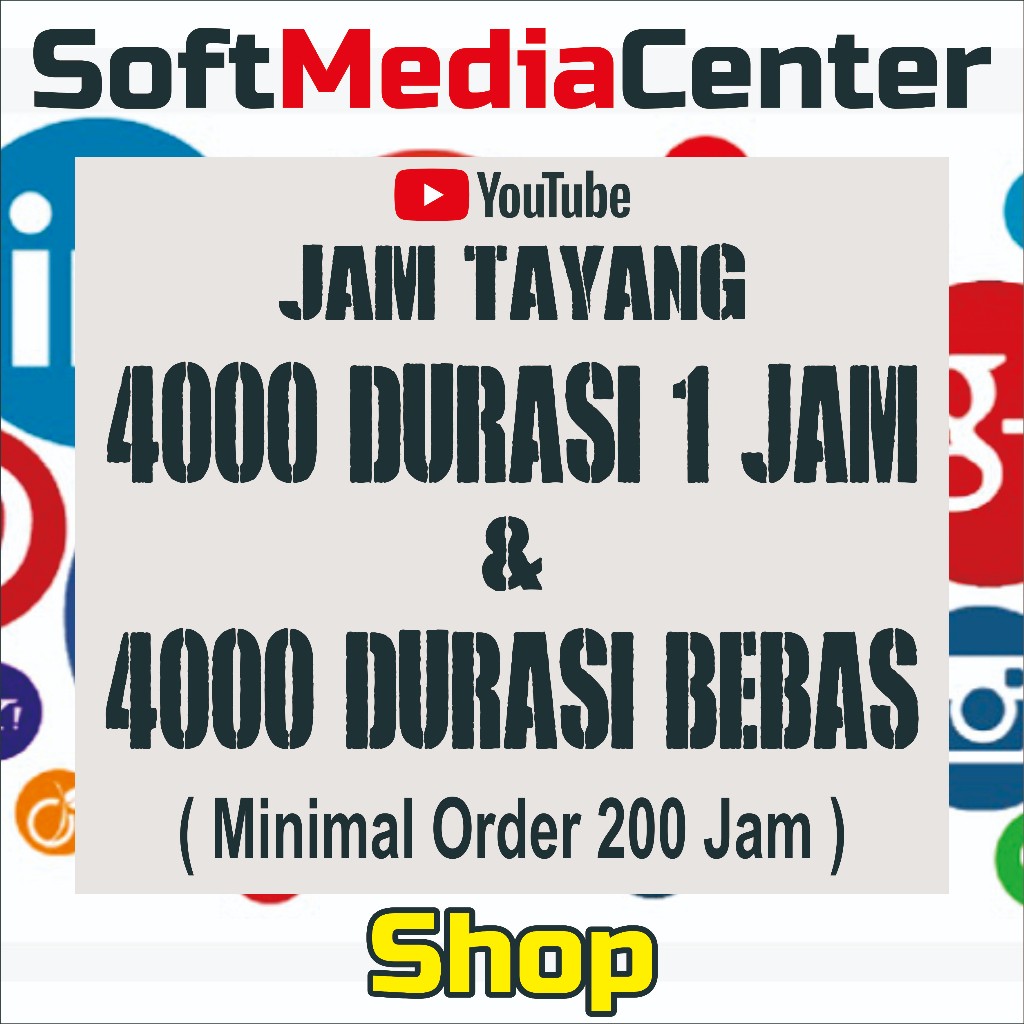 SoftMediaCenter Jam Tayang & Bebas Duriasi 4000 Durasi 1.0Jam