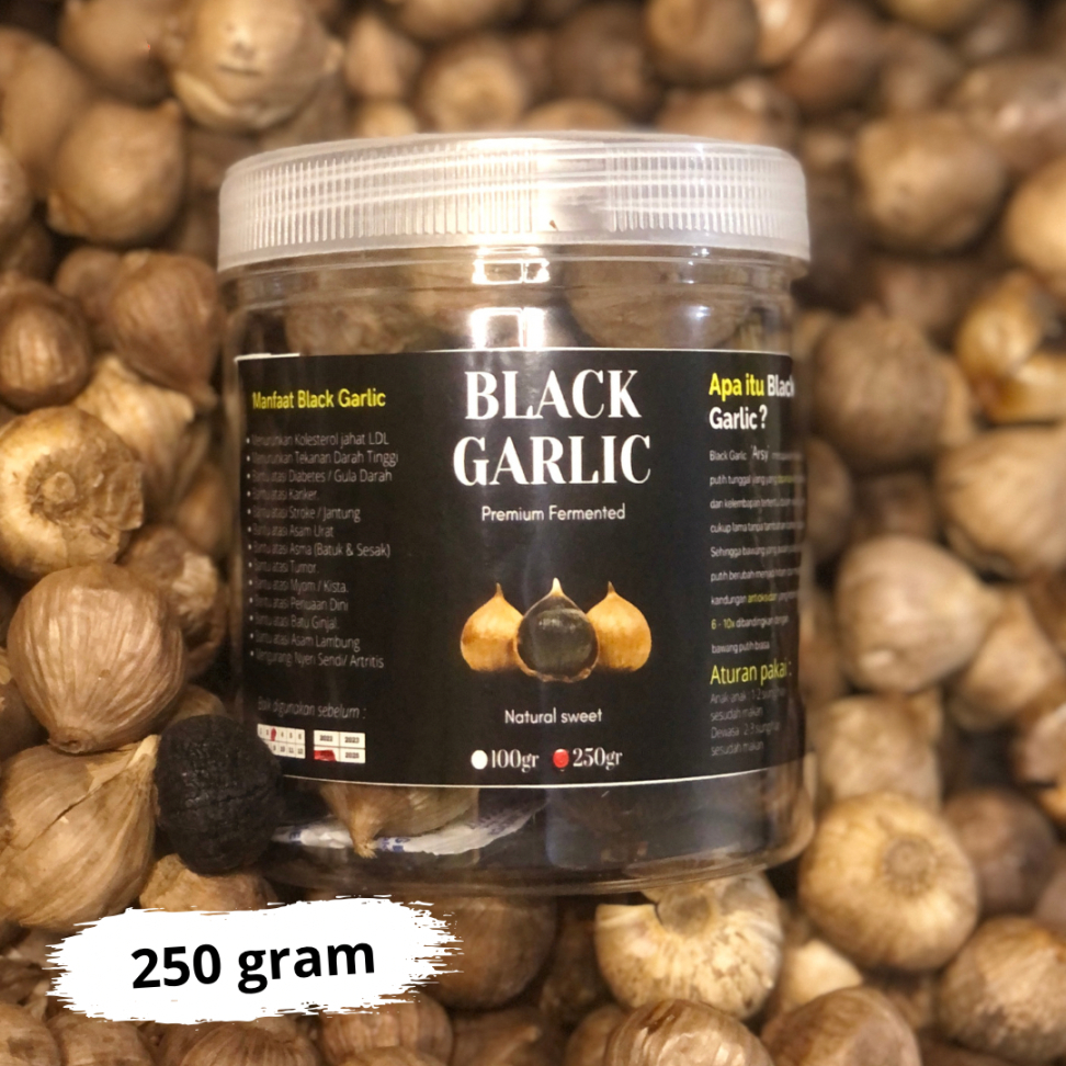 

Bawang Hitam Tunggal 250gr / Black Garlic Kemasan 250gr / Herbal Bermacam Khasiat