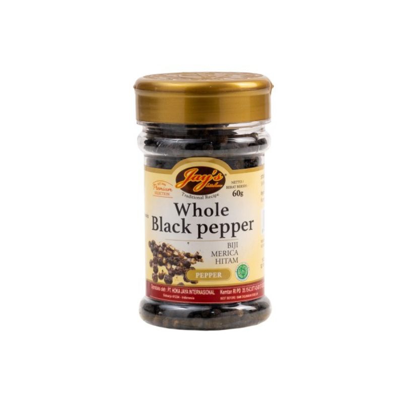 

Whole black pepper