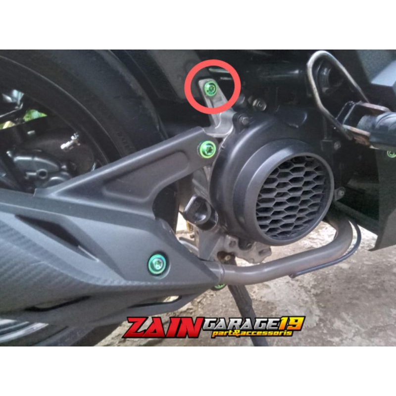 baut dudukan box filter honda beat delux genio scopy titanium gr5 vietnam