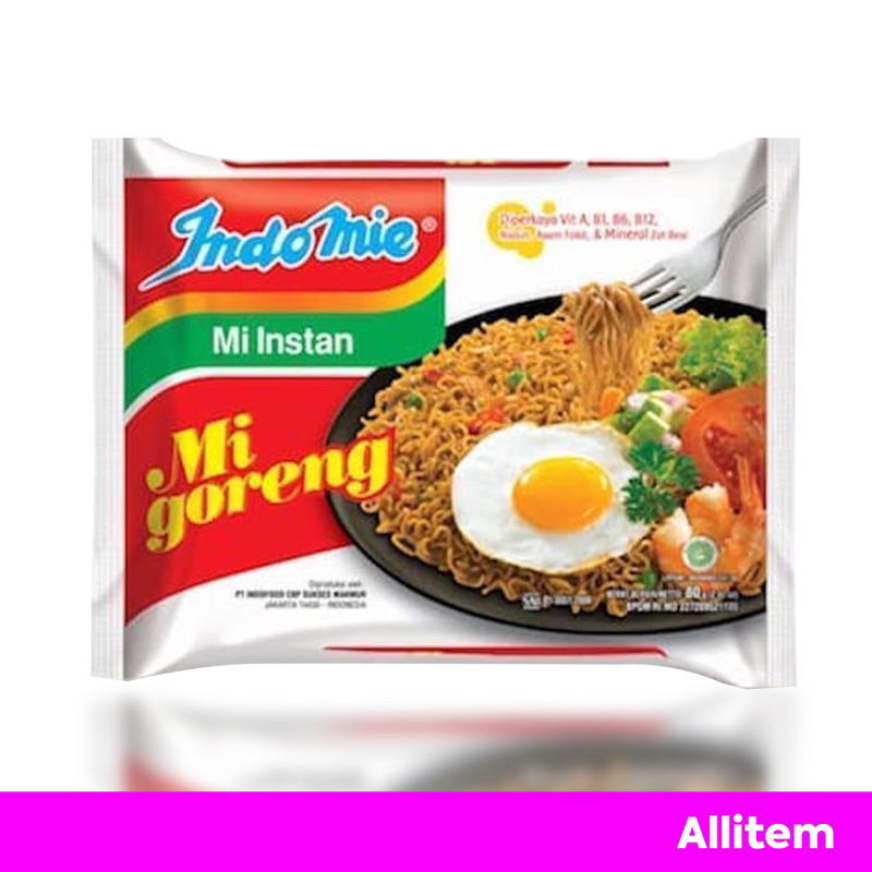 

Indomie Goreng per pcs | Mie Goreng instant | Indomie Goreng Spesial murah