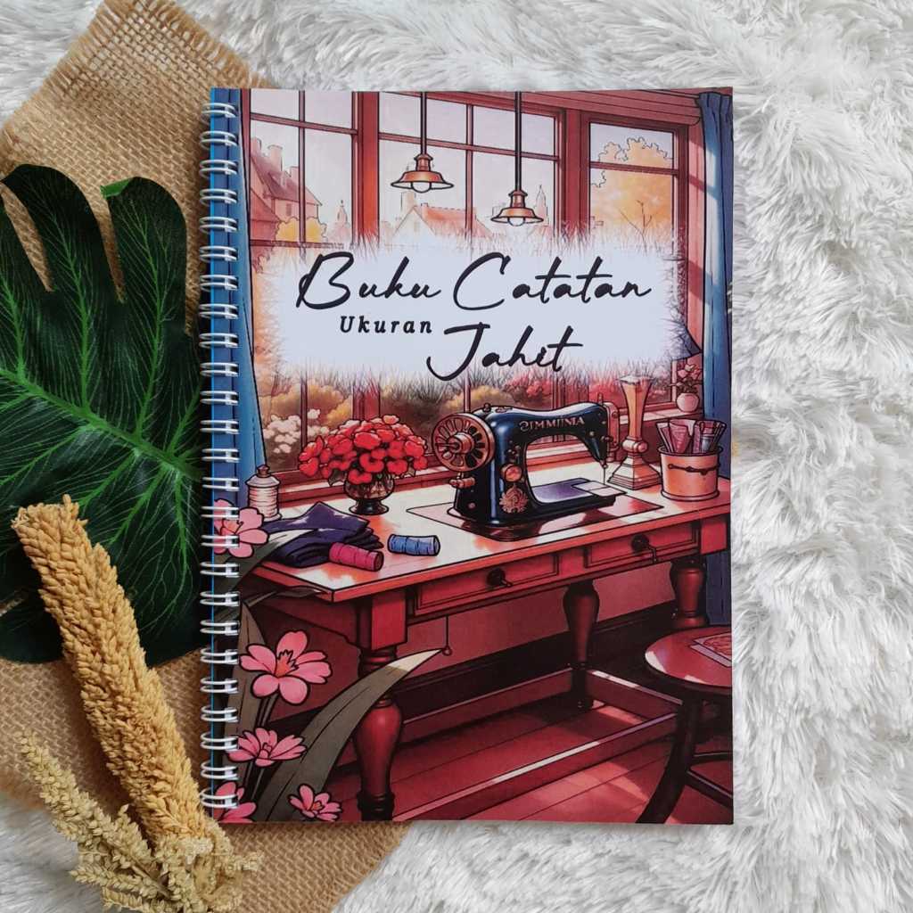 

BUKU CATATAN JAHIT UK A5 JILID SPIRAL 100 HAL