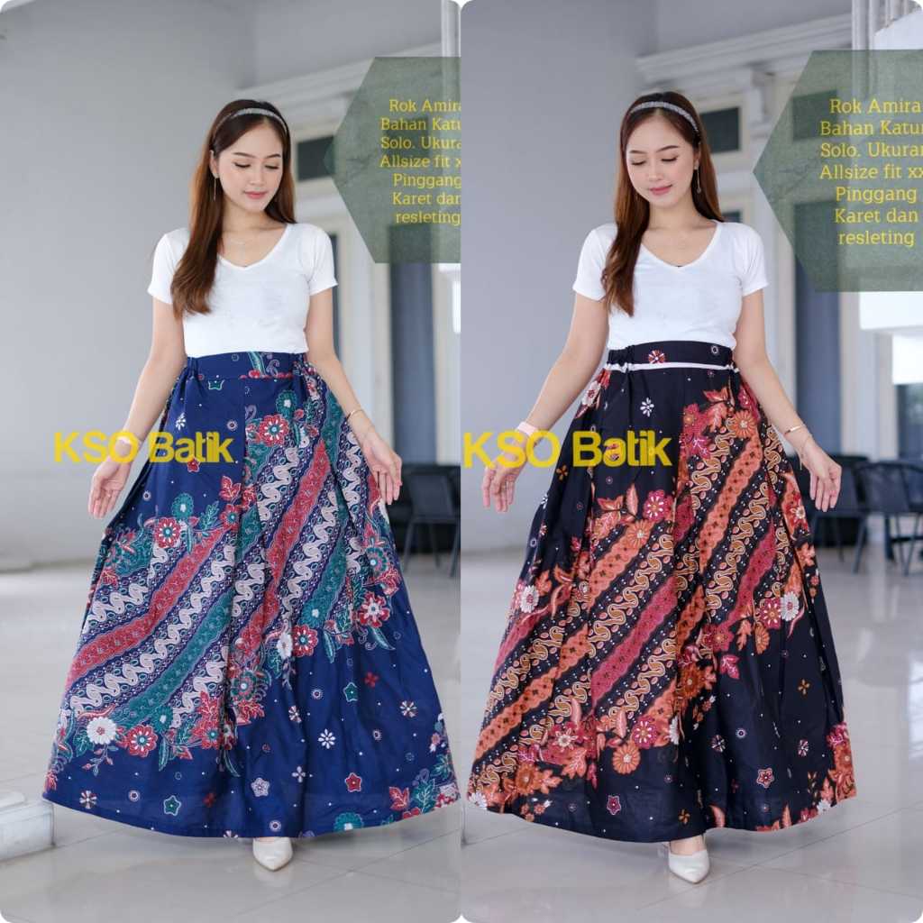 ROK BATIK AMIRA Rok Batik Premium Solo / Rok Klok Primis / Rok batik Alusan