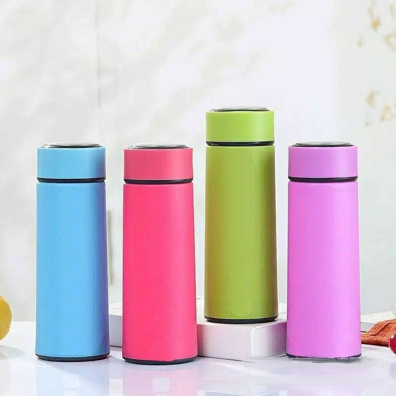 (25 PCS) Souvenir Pernikahan Botol Tumbler Kaca Warna Aesthetic 400 ml Gelas Minum Sovenir Suvenir
