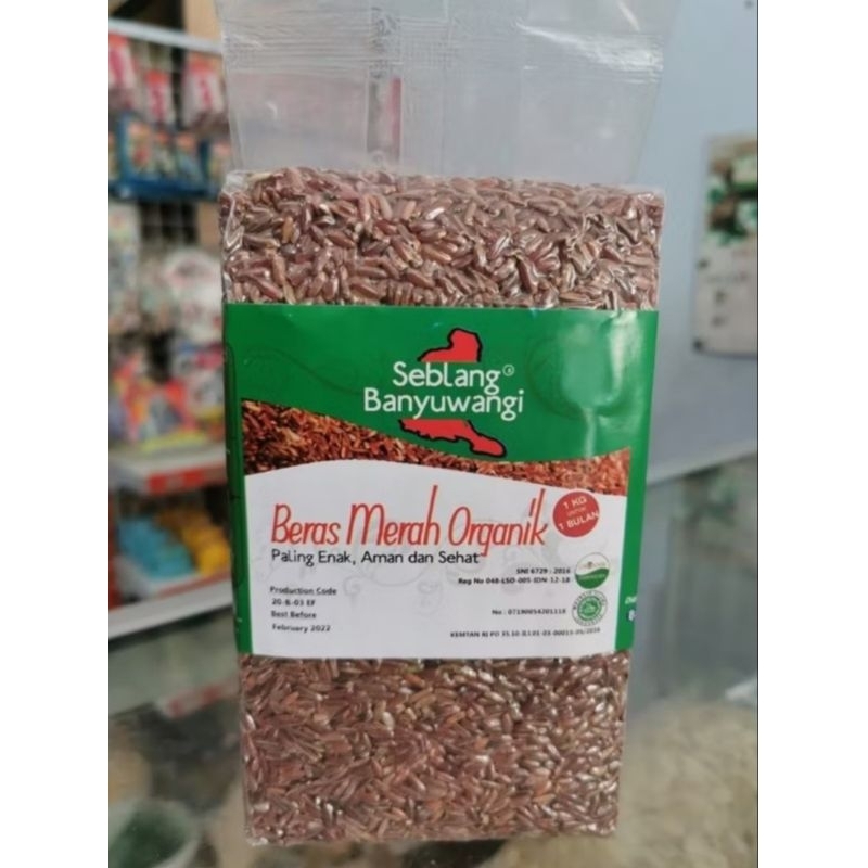 

Beras Merah Organik SEBLANG BANYUWANGI 1Kg original 100%