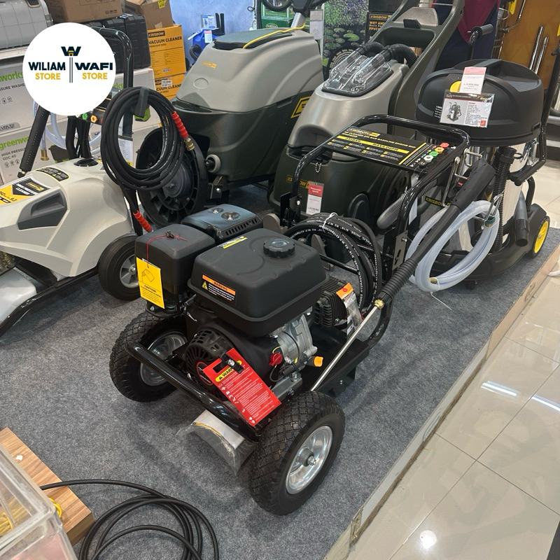 Krisbow High Pressure Cleaner mesin air steam cuci mobil motor 235 bar Bensin Gasoline