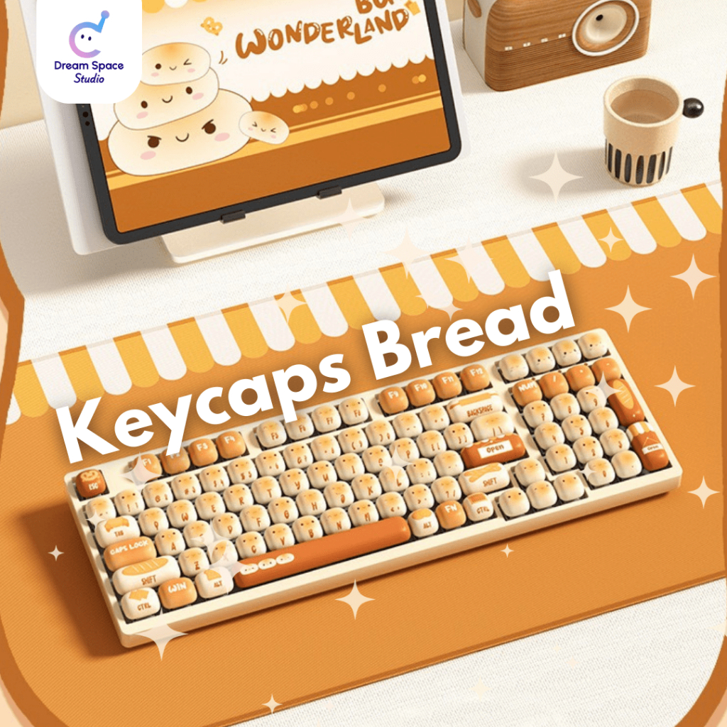 Dreamspace Studio Keycaps AKKO Bread Design