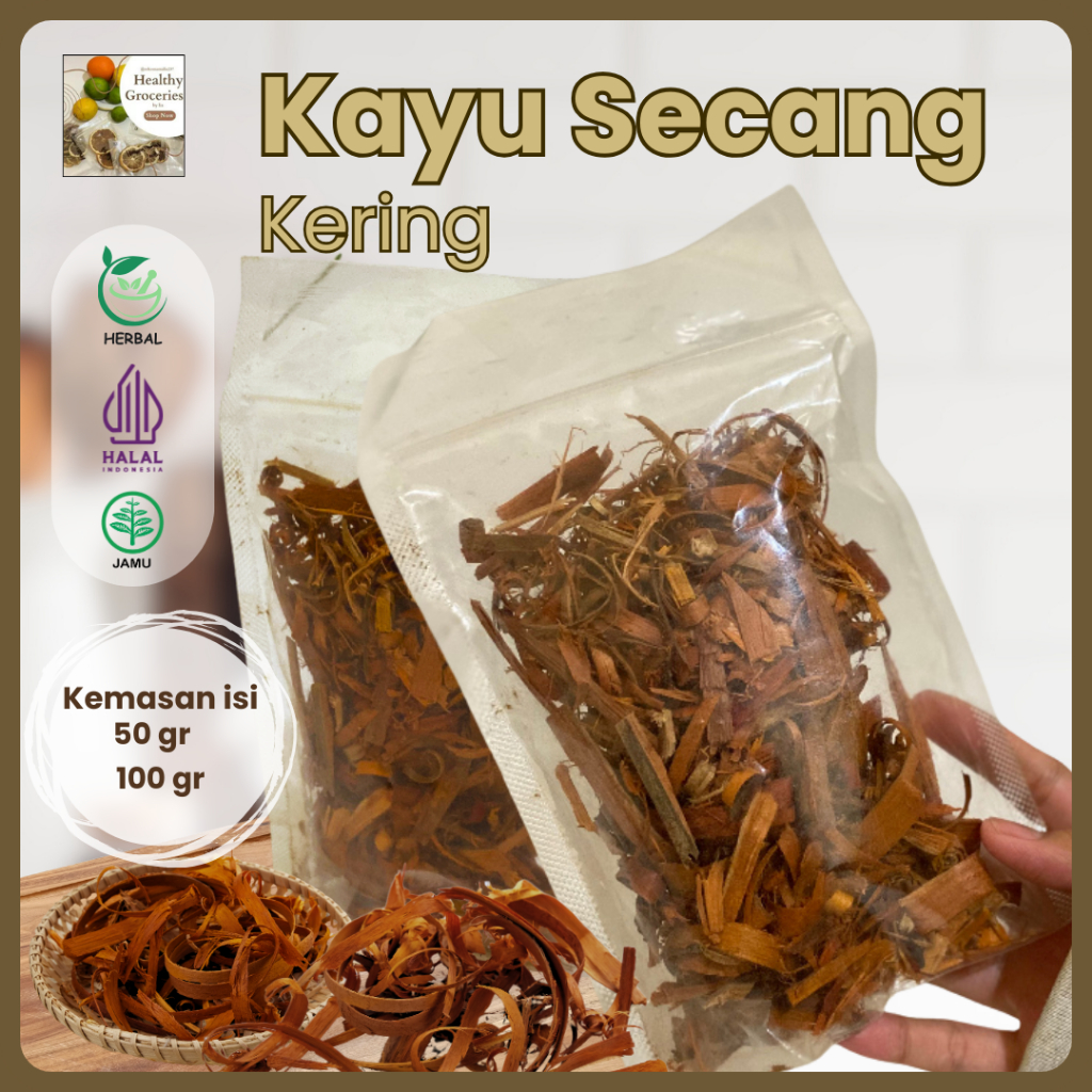 

Kayu Secang Kering Premium / Kayu Secang Serut 50gr 100gr / Sappan Wood Serut Herbal Super Asli