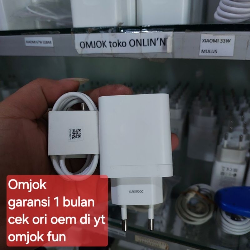 Charger Oppo C55 c53 original Copotan Kondisi baru bawaan hp