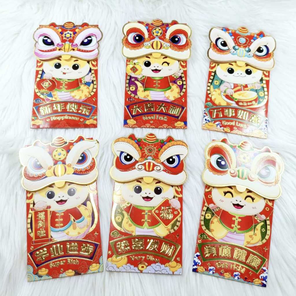 

Angpao Imlek Shio Ular 4210 Bahan Artpaper Tebal Import