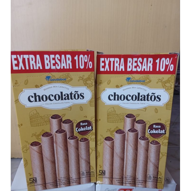 

CHOCOLATOS WAFER ROLL LONG KOTAK ISI 24Pcs