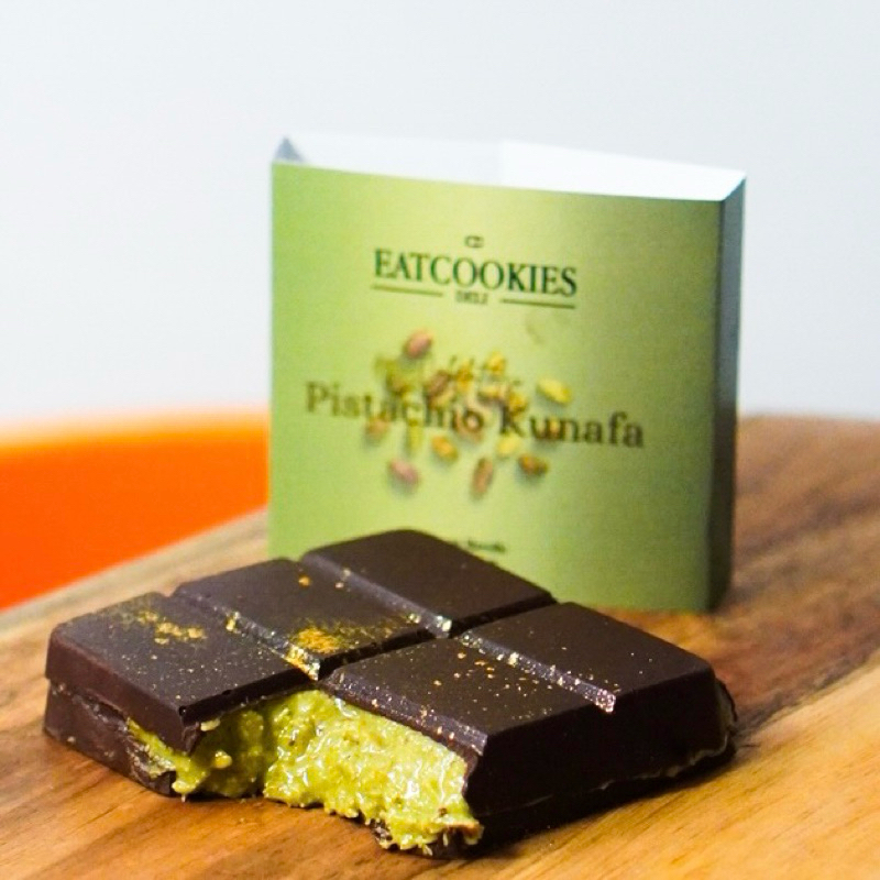 

Eatcookies Chocolate Bar | inspired by Dubai Pisatchio Kunafa