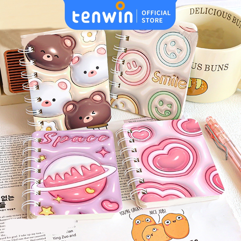 

Notebook mini A7/Buku Kecil Catatan Scrapbook Mini Buku Notes Kecil Alat Tulis Sekolah -tenwin offical