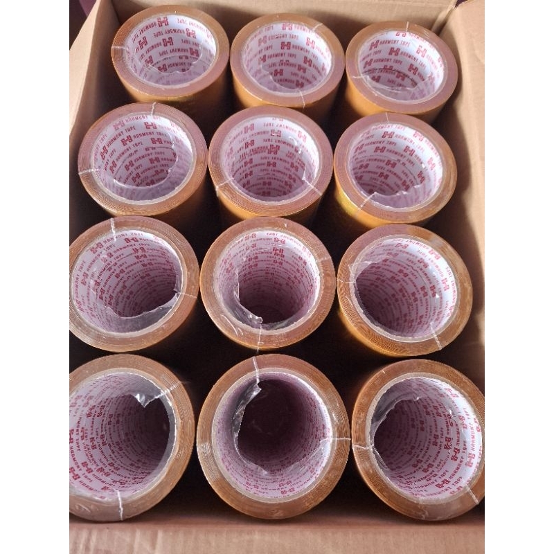 

Lakban Solasi Harmony Coklat 1 slop isi 6pcs 45mm 100yard
