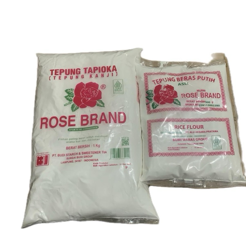 

TEPUNG TAPIOKA KANJI ROSE BRAND 500gr, 1kg
