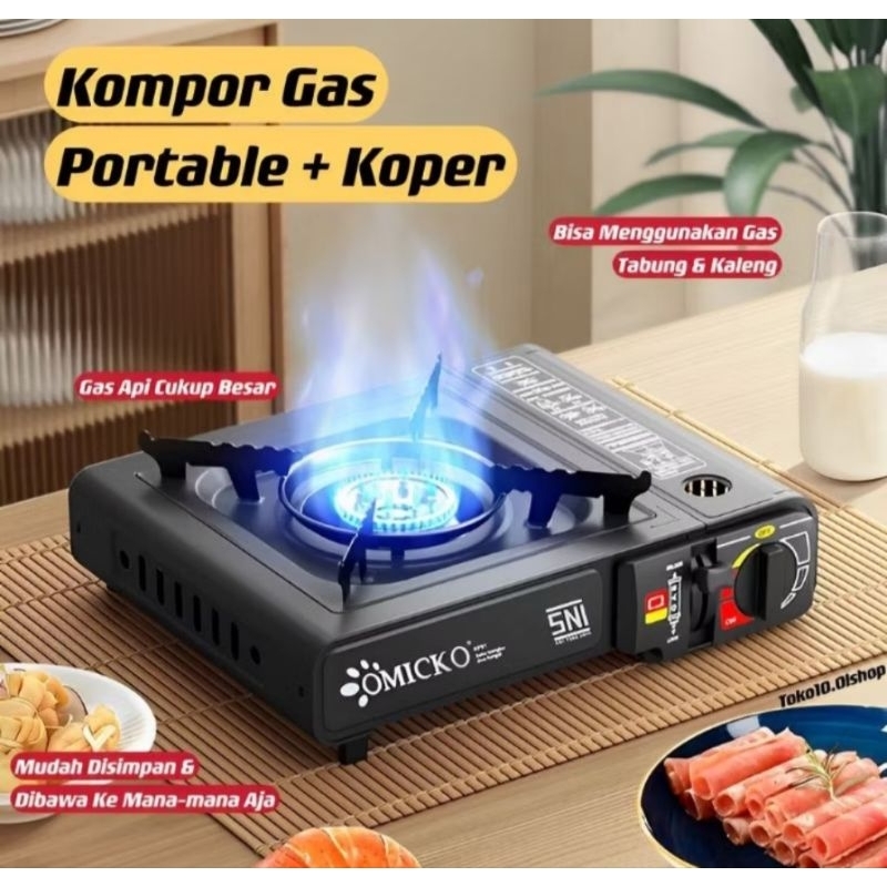 kompor gas omicko portable 2 in 1 KOMPOR OMICKO PORTABLE