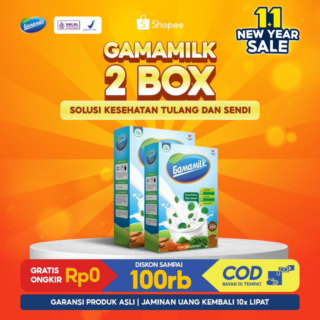 

PAKET 2 BOX - SUSU KESEHATAN GAMAMILK - Susu Kambing Etawa Tinggi Kalsium