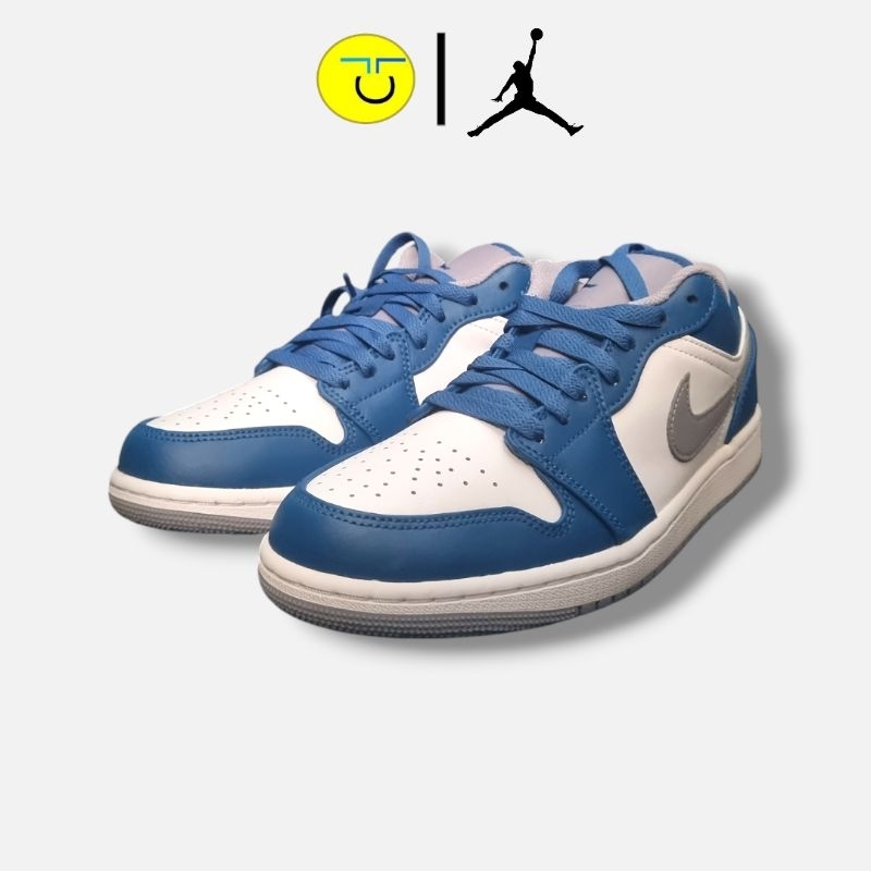 Sepatu NIKE AIR JORDAN 1 LOW TRUE BLUE BNIB AUTHENTIC ORIGINAL