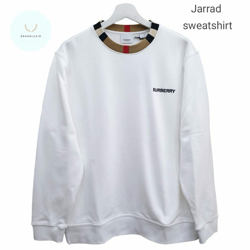 Burberry Jarrad Crewneck white sweatshirt oversized