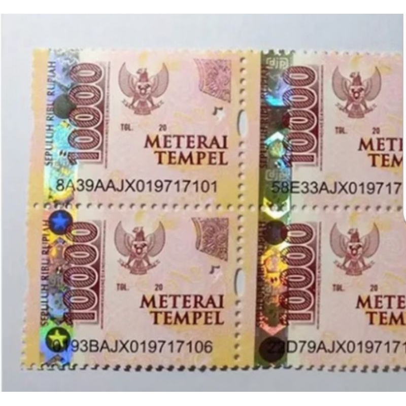 

meterai original peruri isi 50 pcs