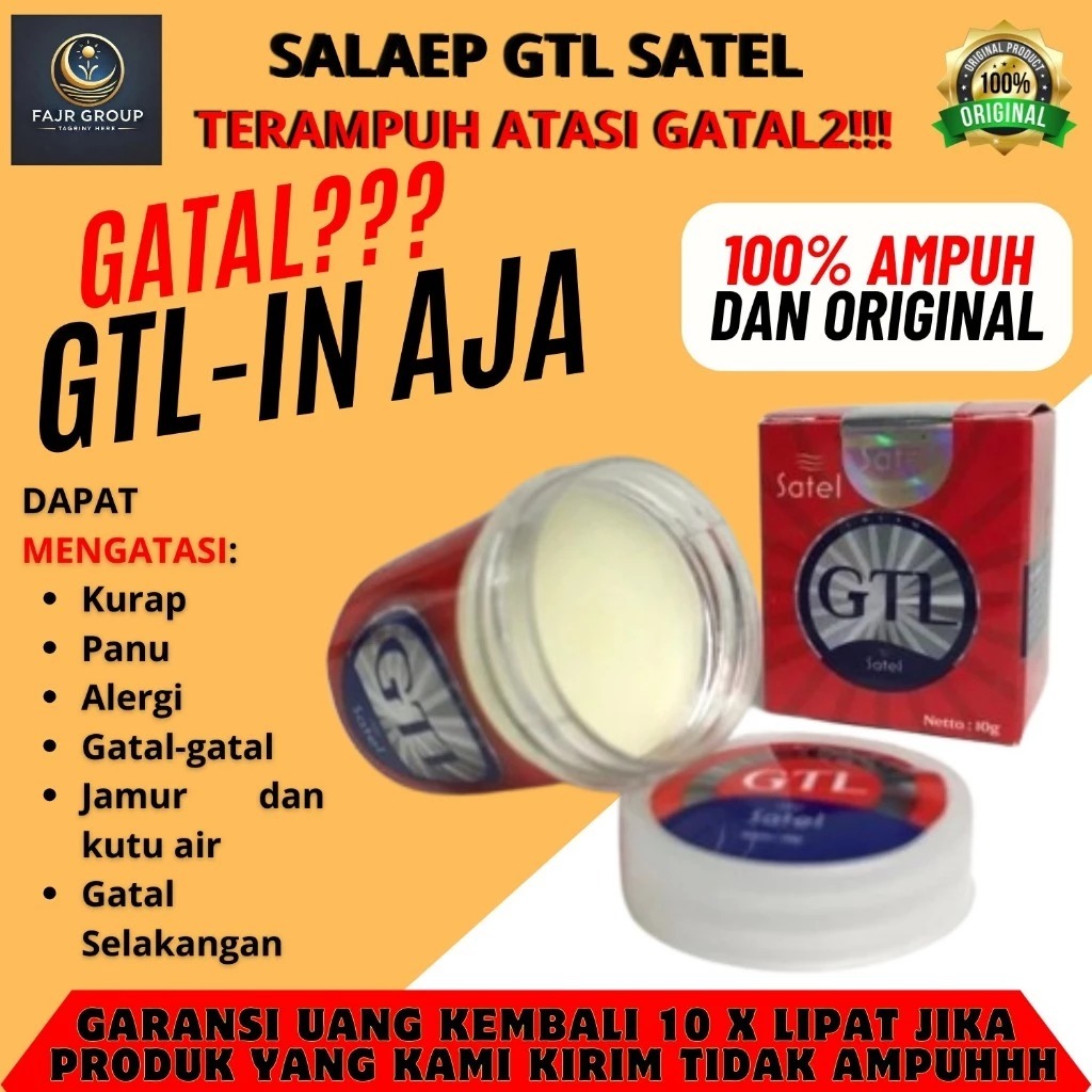 SALEP SATEL GTL Obat Salep Gatal Paling Ampuh Gatel Kulit Panu Kadas Jamur Eksim Kutu Air Jerawat Se