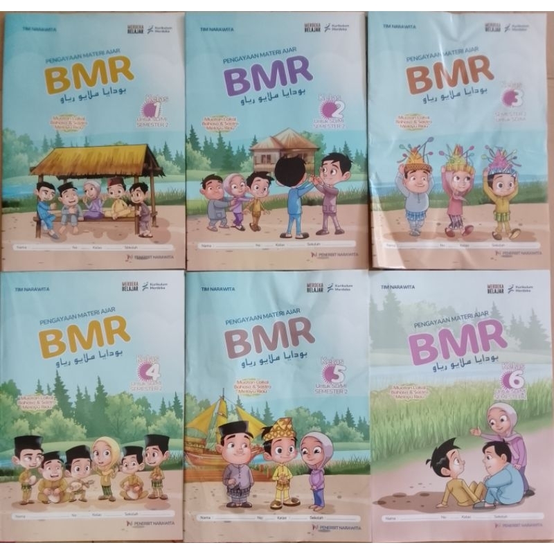 BUKU LKS BUDAYA MELAYU RIAU / BMR KURIKULUM MERDEKA SEMESTER 2 UNTUK KELAS 1,2,3,4,5,6 SD/MI PENERBI