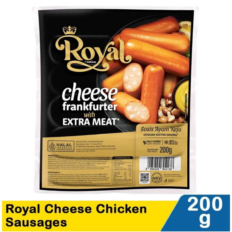 

Belfoods Royal Cheese Frankfurter 200gr