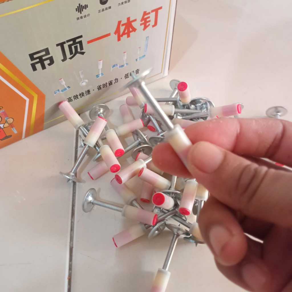 

Paku Beton Stampset Paku Maxsupe Paku Refil Ramset Boset 7.3mm (100pcs) 8.5mm (200pcs)