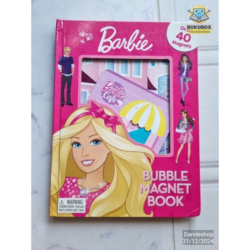 Barbie Bubble Magnet Book HARDCOVER - Buku Anak Bekas Preloved